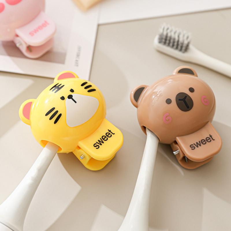 Cartoon Animals Toothbrush Head Cover Clips Portable Electric Toothbrush Dustproof Head Protector Cap Household Travel