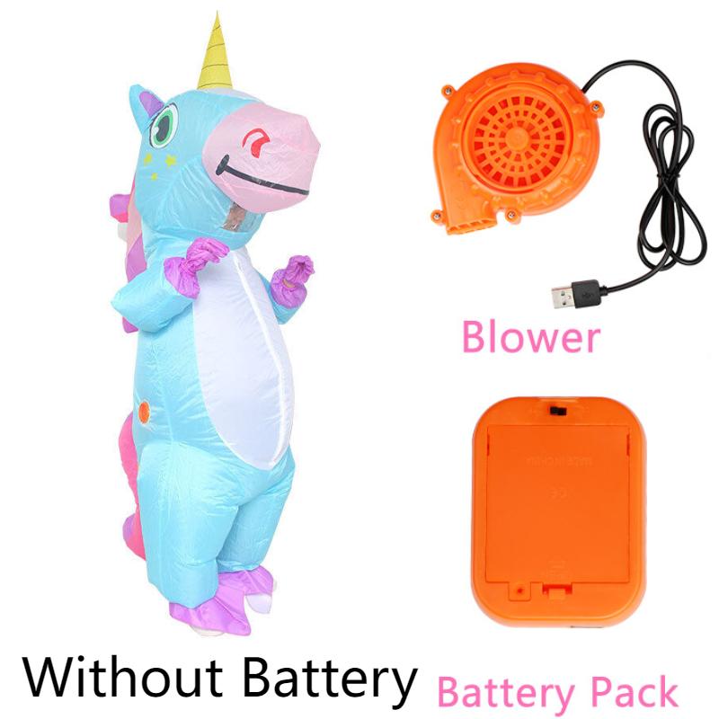 

Надувной костюм единорога для взрослых, реквизит для косплея на Хэллоуин, фестивальное платье