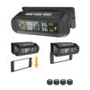 Solar Wireless TPMS Car Tire Pressure and Temperature Monitor with External Sensors