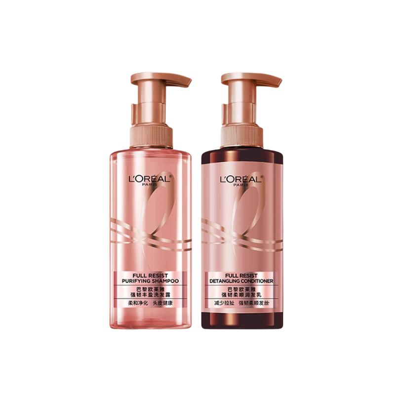 Loreal Paris Deep Cleansing + Ginger Smooth Care Set - Two-piece set Ginger Shampoo 440ml Ginger Conditioner 440ml