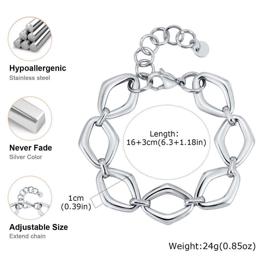 High Quality Hollow Geometric Bracelet for Women,Gold Plated Stainless Steel Bracelets,Unique Jewelry Gifts