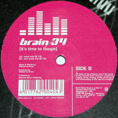 12inch Record BRAIN - It's Time To Boogie BRN003412 Brain Recording 2002 Germany Dance & Electronica Used
