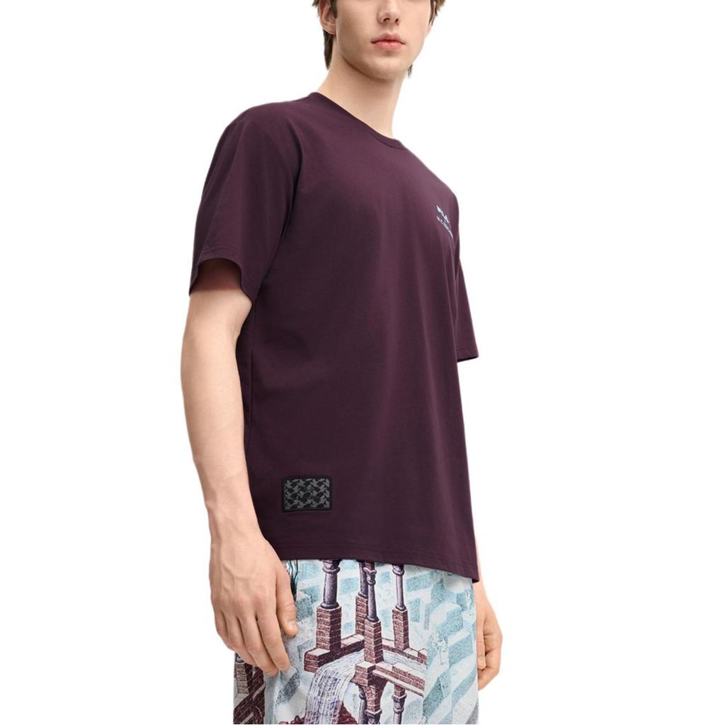Fila X M.C. ESCHER Série Héritage Pull Minimaliste Tricot Mode T-Shirt Manches Courtes Homme Tops F11M538129F-WI