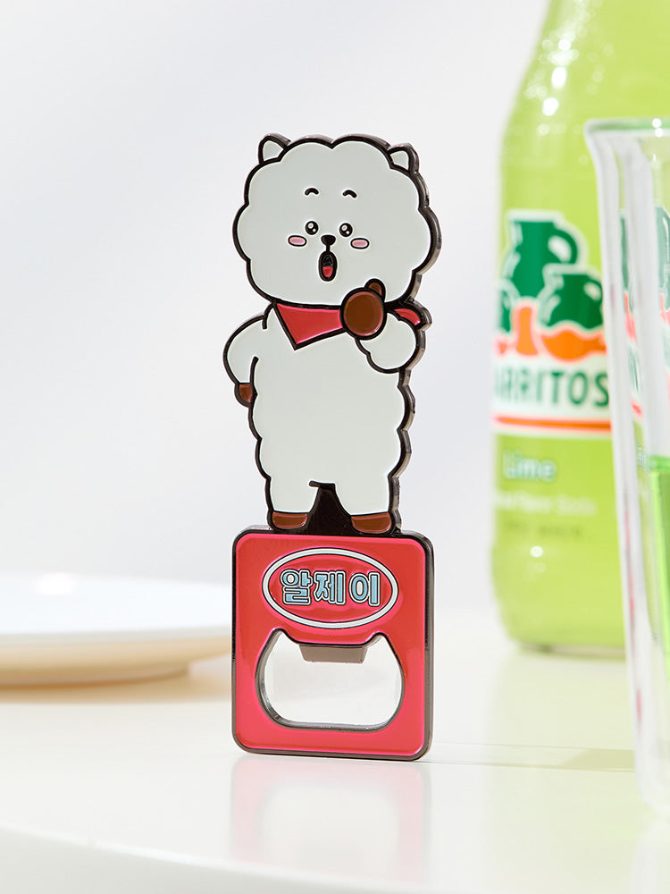 Official BT21 Korea-Exclusive Magnet Bottle Opener – 7 Characters (TATA, RJ, CHIMMY, COOKY, MANG, SHOOKY, KOYA)
