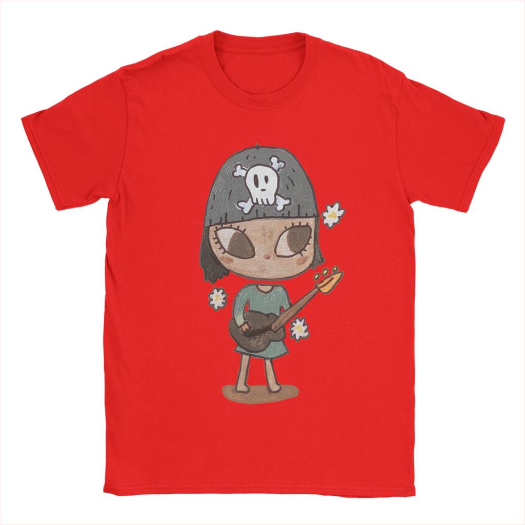 Unisexs TShirts Guitar GirlYoshitomo Nara Novelty Pure Cotton Tee Shirt Short Sleeve T Shirt Round Collar Clothing Gift Idea
