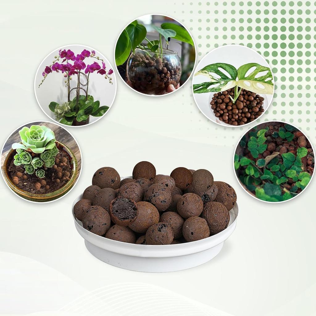 Organic Balls Clay 2l1l Flower Substrate Drainage Expanded Clay Hydroponic Gardening Plant Pot Orchids Drainage Aquaponic