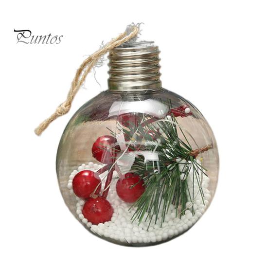 Excellent Eye-catching Lightweight Christmas Decoration Lamp Xmas Tree Plastic Ball LED Light Bulb for Home