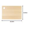 Umezawa Woodcraft Co., Ltd. Aomori Hiba Cutting Board, 32 X 22 X 2 Cm