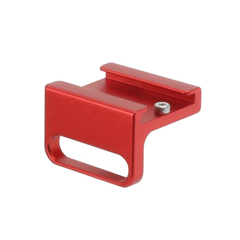 Camera Cold Shoe Mount Adapter 90 Degree Angled for DSLR Attach to Side Cage Connector Quick Release L Bracket Plate