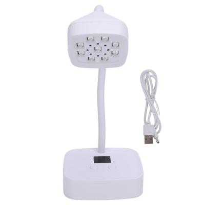 Cordless Nail Lamp Gooseneck 1600mAh Rechargeable Intelligent Sensor Quick Drying LED Nail Dryer