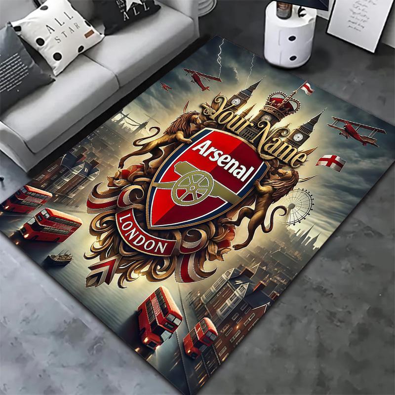 Arsenal F Custom Name Carpet Rug For Living Room Bedroom Home Sofa Decoration Kids Play Nonslip Floor Mat