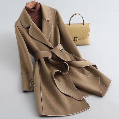 Elegant High-Grade Korean Woolen Coat for Women: New Autumn/Winter Style, Age-Reducing. View Product Before Ordering.
