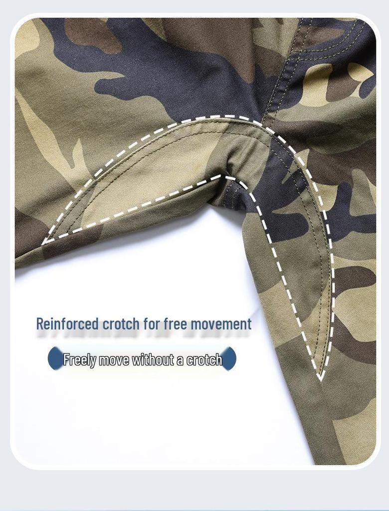Unisex Camouflage Workwear Set: Durable, Heat-Resistant Cotton Thread for Outdoor, Welding, and Electrician Tasks
