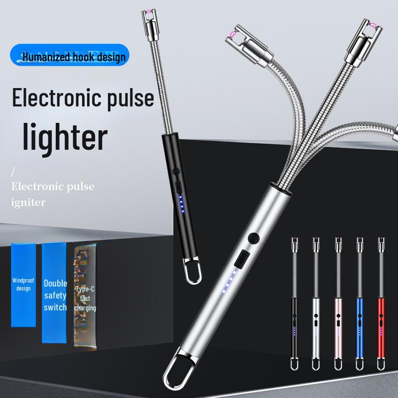 JL810 Elektronischer Zündstab: Verlängertes Gasherd-Zündgerät & Impuls-Ladefeuerzeug