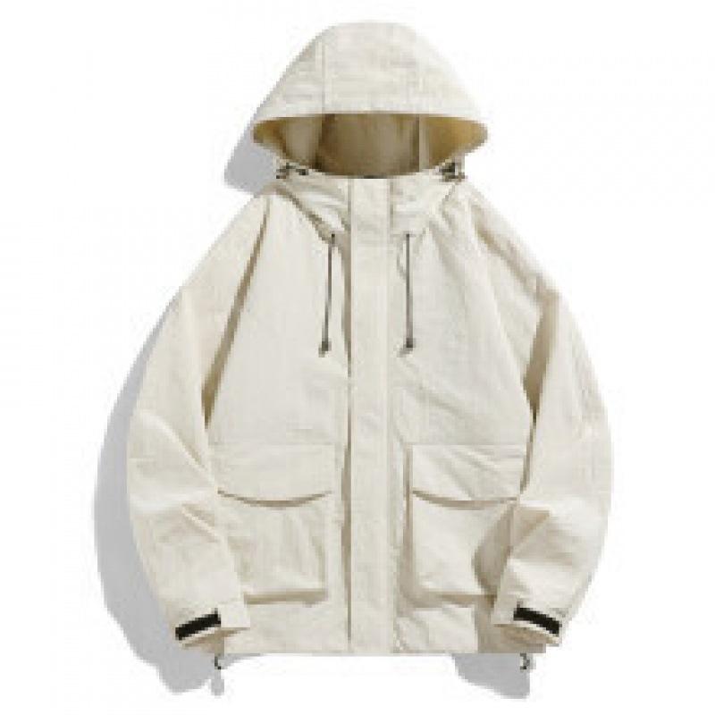 

Робочий одяг повсякденна куртка осінь нові чоловіки та жінки з тим же пунктом відкритий куртка вітрозахисна тенденція моди універсальна куртка 3XL хакі