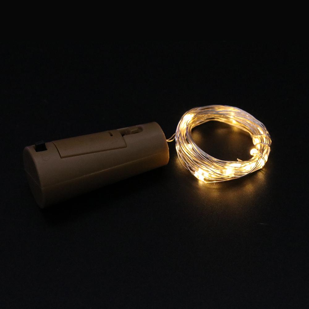 Buy 1 Meter 10 LEDs Copper Wire Fairy Light Wine Bottle Cork Shaped