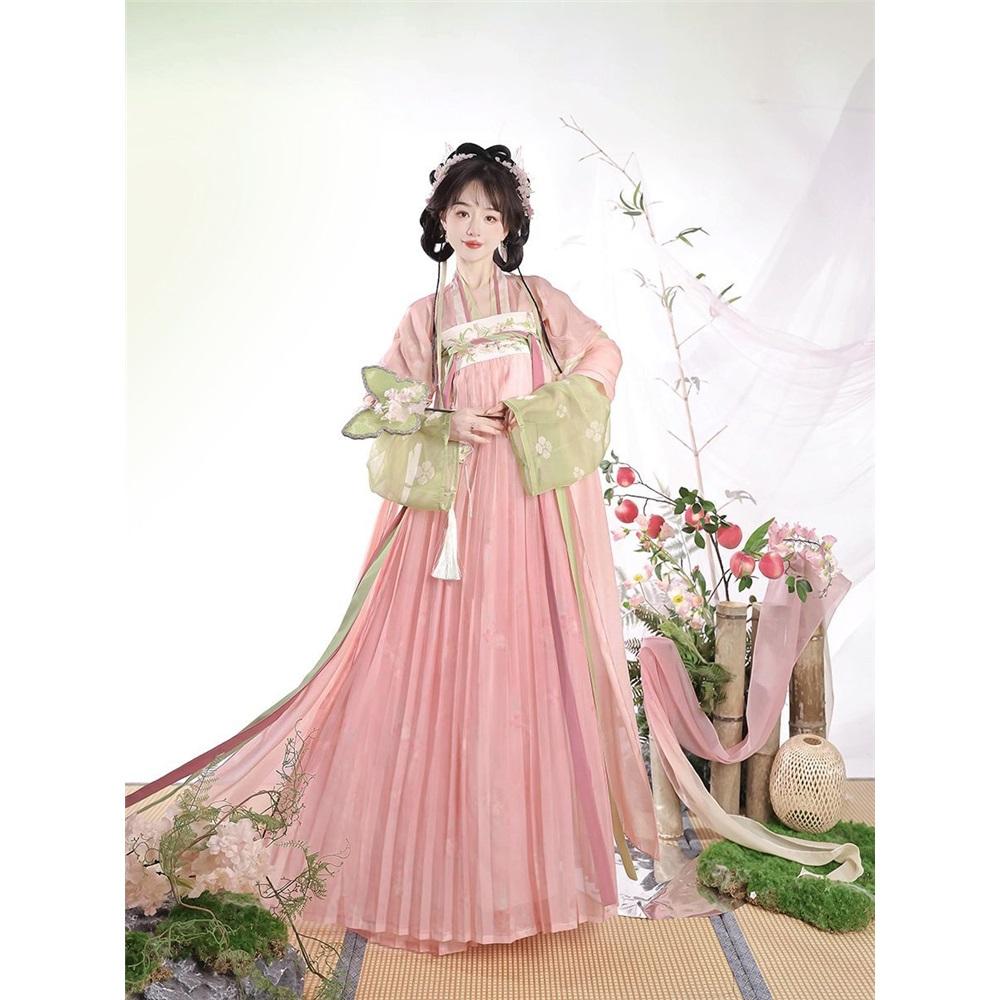 Chuntao Chinese Tang Dynasty Style Chest-length Skirt Embroidery Modified Daily Suit For Women
