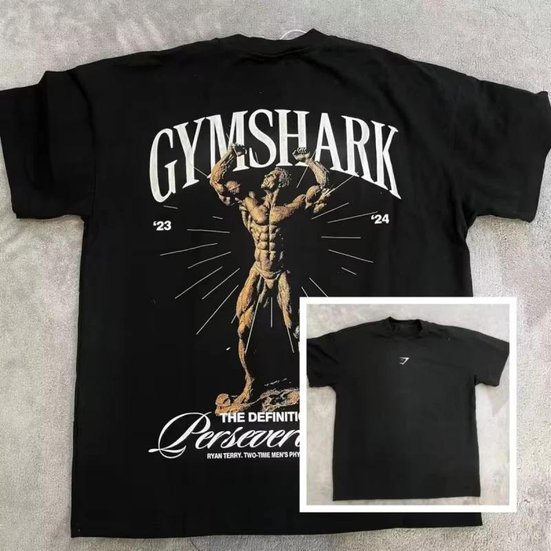 2026 Новая Летняя Роскошная Мода Летний Фитнес Высококачественная Печатная Чистый Хлопок Мужская и Женская Уличная Спортивная Мода Футболка 4XL