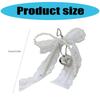Aesthetic Keychain Charms,Lace Pearls Bows Bag Charm Pendant Sweet Heart Bows Keychain Charms Hanging Ornament for Women