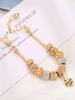 1PC Women's Fashion Pan Family DIY Multi Element Love Beaded Bracelet Date Travel Banquet Party Holiday Dressing Gift