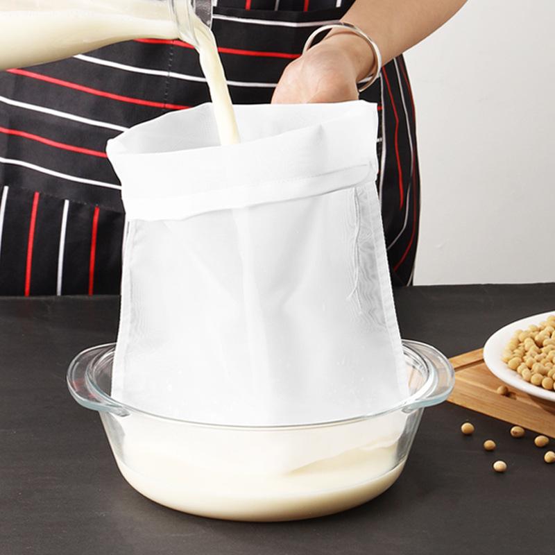 Nylon Filter Bags Gauze Ultra Fine Kitchen Household Juice Wine Coffee Filter Bags Dregs Separator Ultra Dense Leakage Bags
