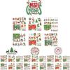 Colorful Acrylic Christmas Gift Blind Box Diy Diamond Painting Keychain Set 15 Pieces