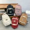 Student Schoolbag Women's Large Capacity Backpack Color Block Men's Backpack