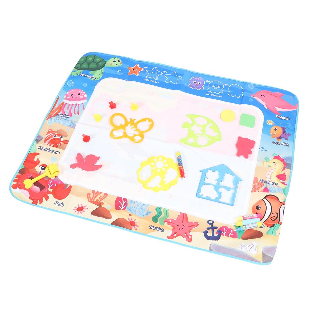 Kids Water Doodle Mat Reusable Large Size Water Painting Writing Board Educational Toys with Pens