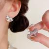 Chinese Style Crystal Zodiac Pony Earrings Cartoon New Year Ear Studs  New Year Gift