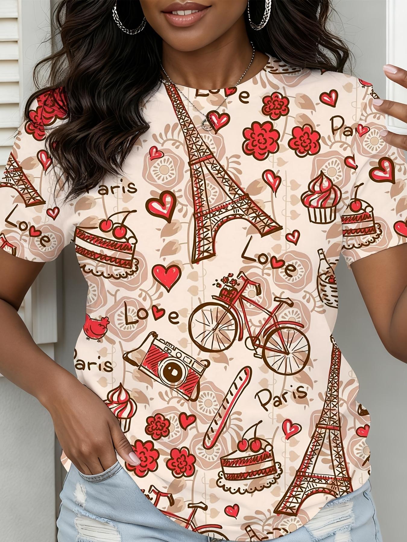 

The Women S Apparel. Offered in Sizes Ranging from 0XL to 9XL. Showcases Designs Including The Eiffel Tower. Hearts. Flowers. Bicycles. Cameras. Cakes L дубильная кора