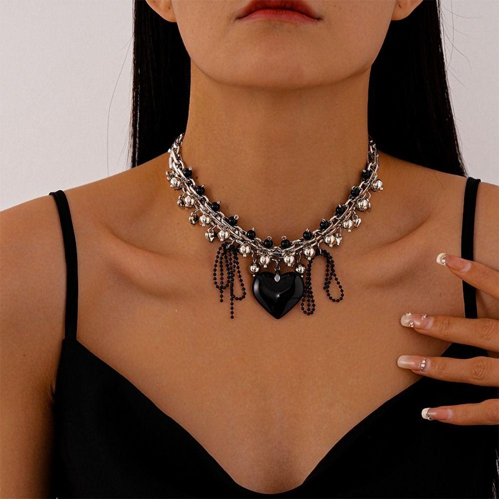 Multi Layered Tassel Necklace Punk Style Hyperbole Vintage Chokers Beach