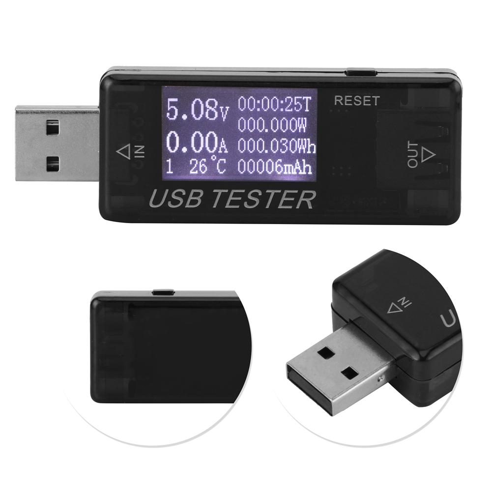Tester Digital USB Voltage Current Meter Voltmeter 8 In 1 Detector 0‑5A 0‑150W 4‑30V