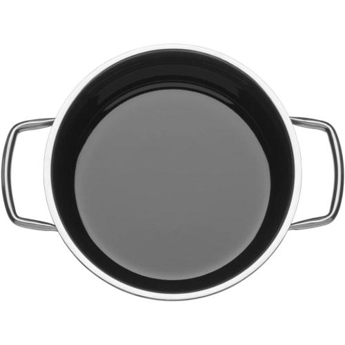 WMF FusionTech Mineral High Casserole DR (Dark Brass), a 20cm deep double-handled pot compatible with induction and gas stoves, perfect for waterless