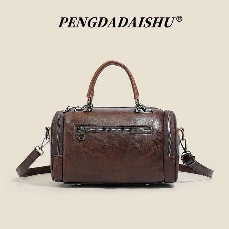 Borsa Boston Vintage da Donna a Tracolla