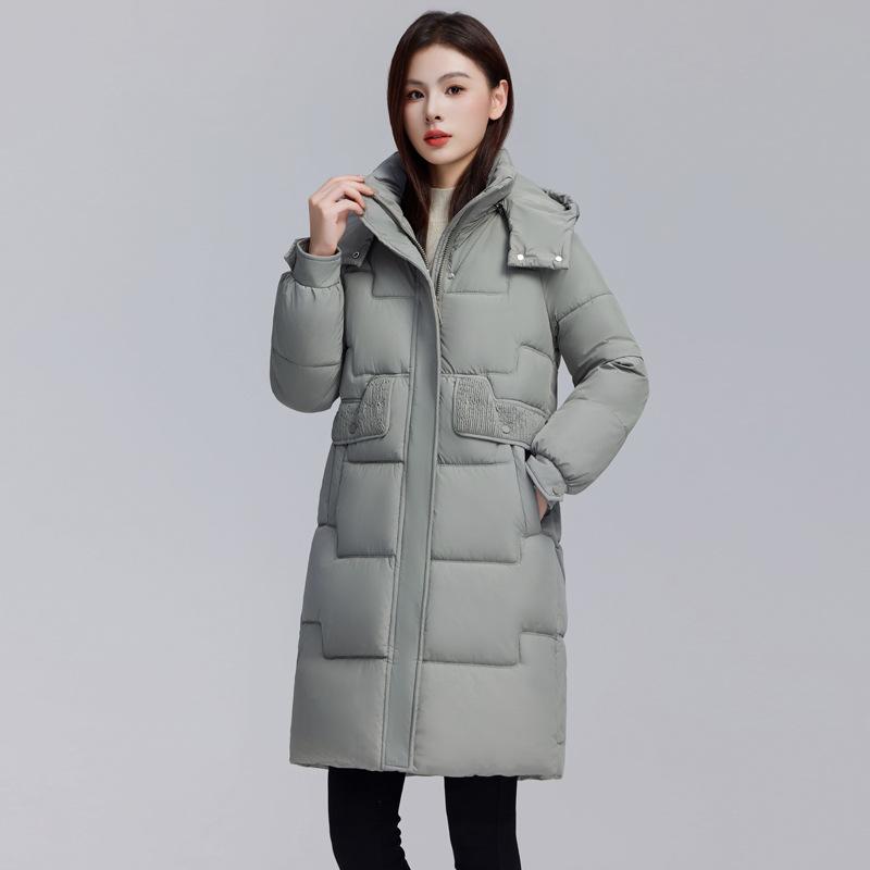 Cotton women's mid-length model 2025 winter new Korean version loose plus size thickened warm bread jacket cotton jacket