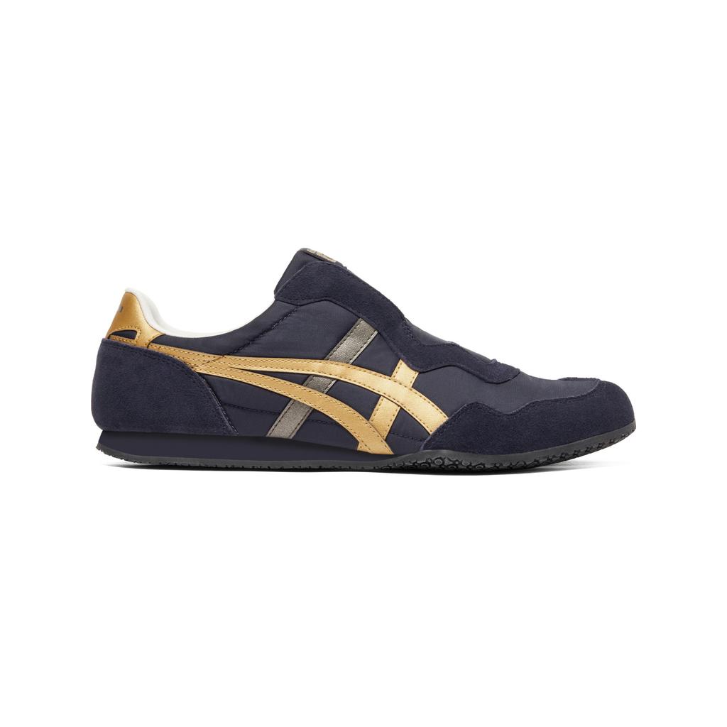 ONITSUKA TIGER Serrano Slip-On Fabric Comfortable Versatile Casual Shoes Unisex Sneaker Dark-Blue 1183C615-400