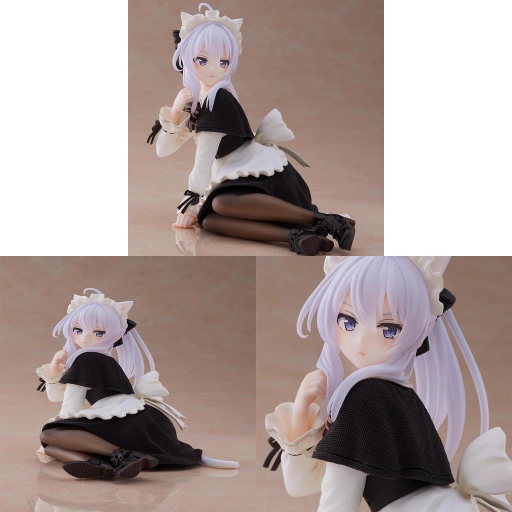 Pvc Anime Figure With Sitting Posture And Wool Dress For Home Decor And Gift