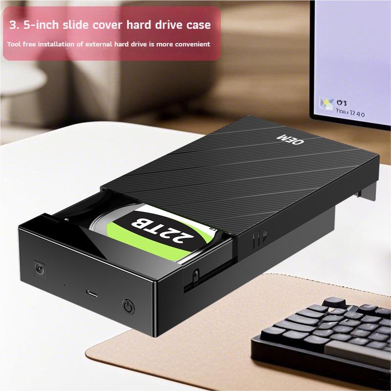 2,5/3. 5 Zoll HDD Gehäuse SATA auf USB3.0 SSD Adapter Festplatte Externes Gehäuse für 2,5" 3,5" SSD HDD Gehäuse für PC Laptop