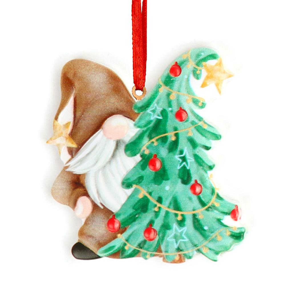 Christmas Resin Funny Pendant Hanging Gift Holiday Party Front Door