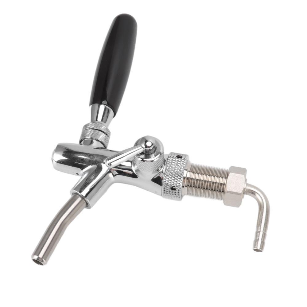 9 piece Adjustable Flow Draft Beer Dispenser G5/8 Thread Beer Flow Control Beer Tap Faucet Hotel