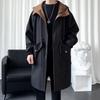 ROMON Men's Mid-Length Business Trench Coat