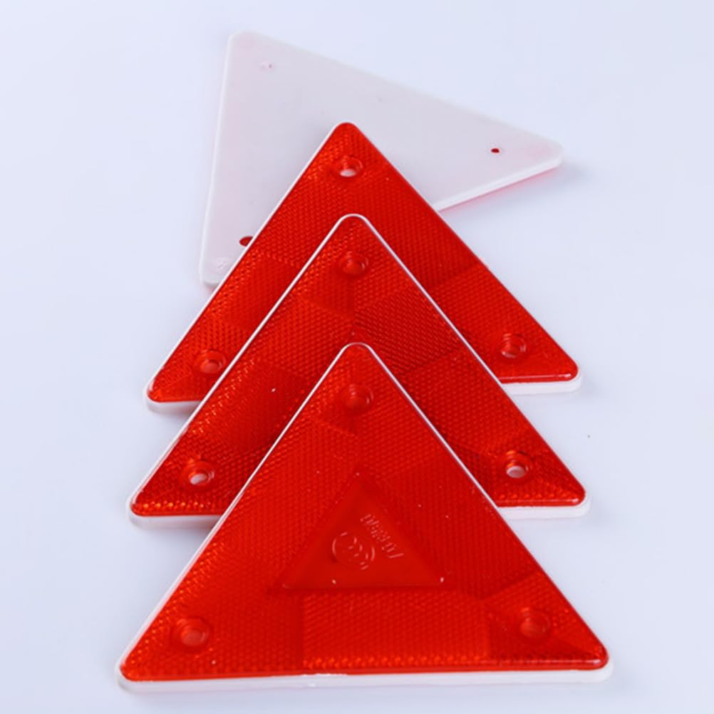 Ledmomo Triangular Reflector 5 Pcs Reflector Triangle Indicator for Car Slow Speed Car Marks,
