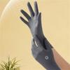 Women Long Sun Protection Gloves, UPF 50+ Ice Silk Gloves with Flip Touchscreen Fingers, Anti-Slip Grip, UV Protection for Driving, Cycling, Outdoor