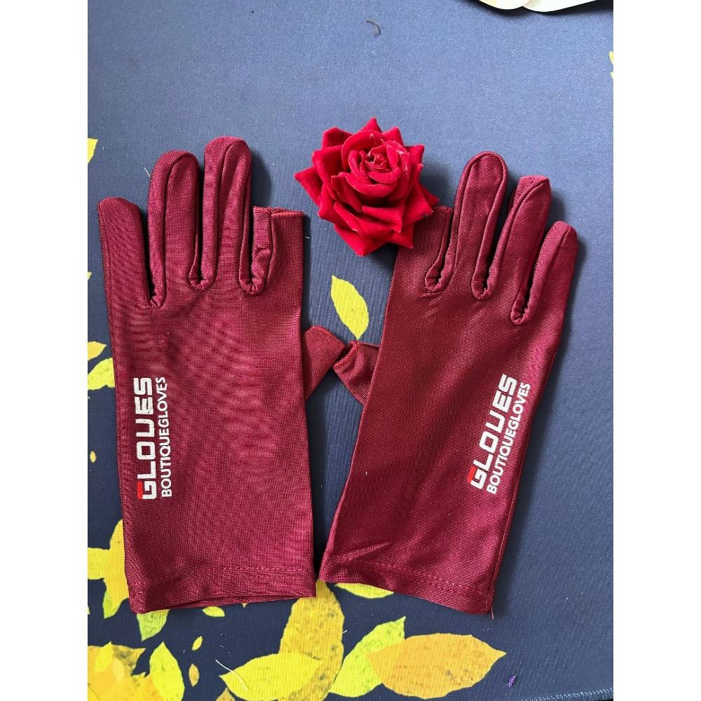 Men's and Women's Sunscreen, Driving, Fishing, Riding, Ice Silk Dew Finger High Elastic Gloves