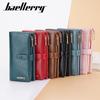 Baellerry Women's Long Purse Multiple Card Slots Wallet Fashion Clutch Bag Cell Phone Bag Zipper Billfold Pu Leather Card Holder
