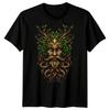 Green Man T-Shirt Horror Forest Trees Nature Gothic Festival Style Men Tee