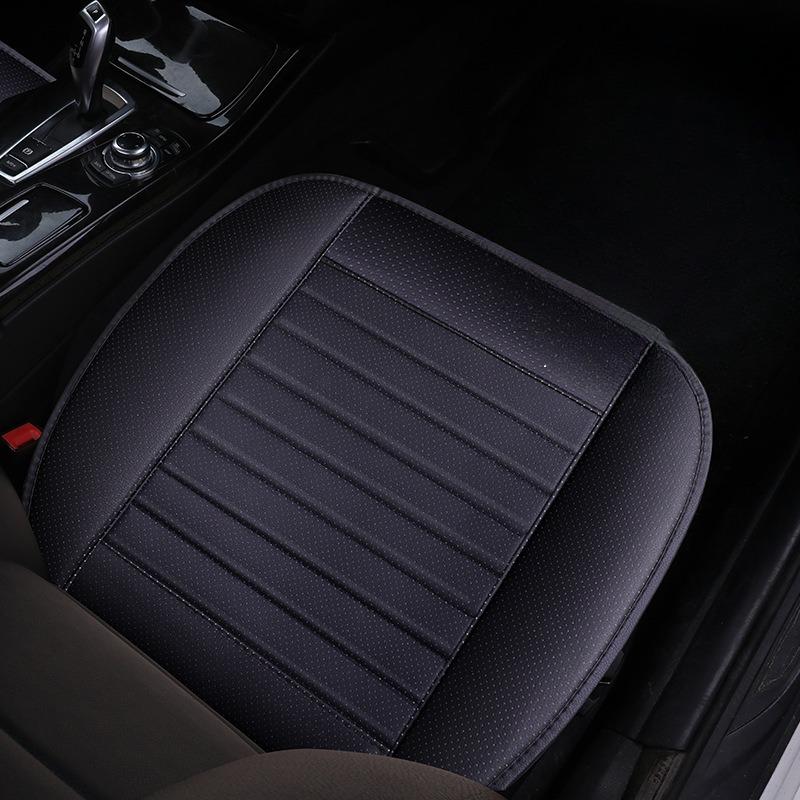 1PC Car Seat Cushion Without Backrest All-inclusive Bamboo Charcoal Seat Cushion Pu Leather