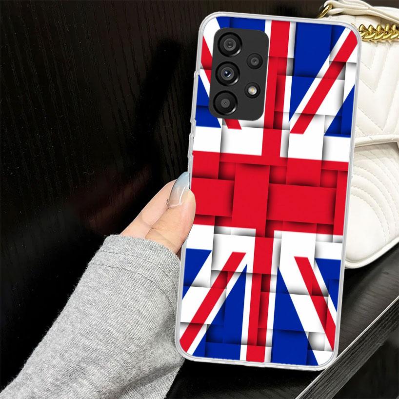 Union Jack England UK Flag Case for Samsung Galaxy A52 A42 A32 A22 A12 A51 A50 A02S Phone Cover A41 A31 A21S A40 A30S A20E A10S
