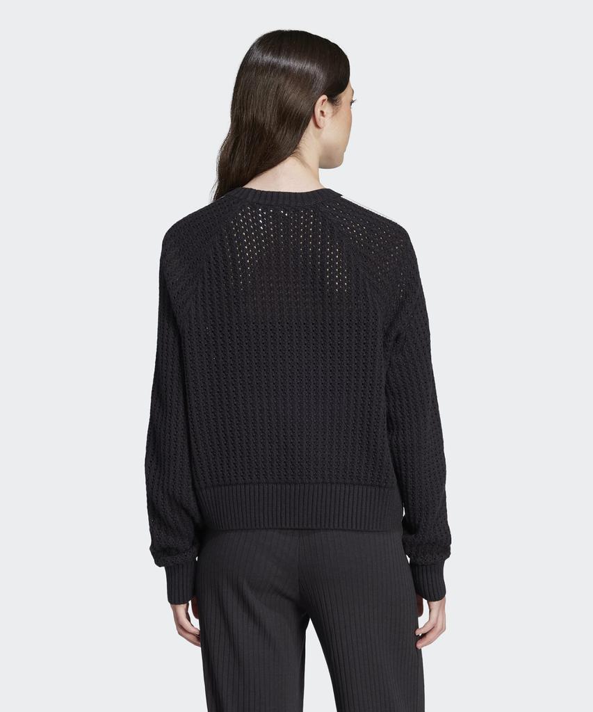 ADIDAS Knitted Crew Sweatshirt - Black / Jd0905