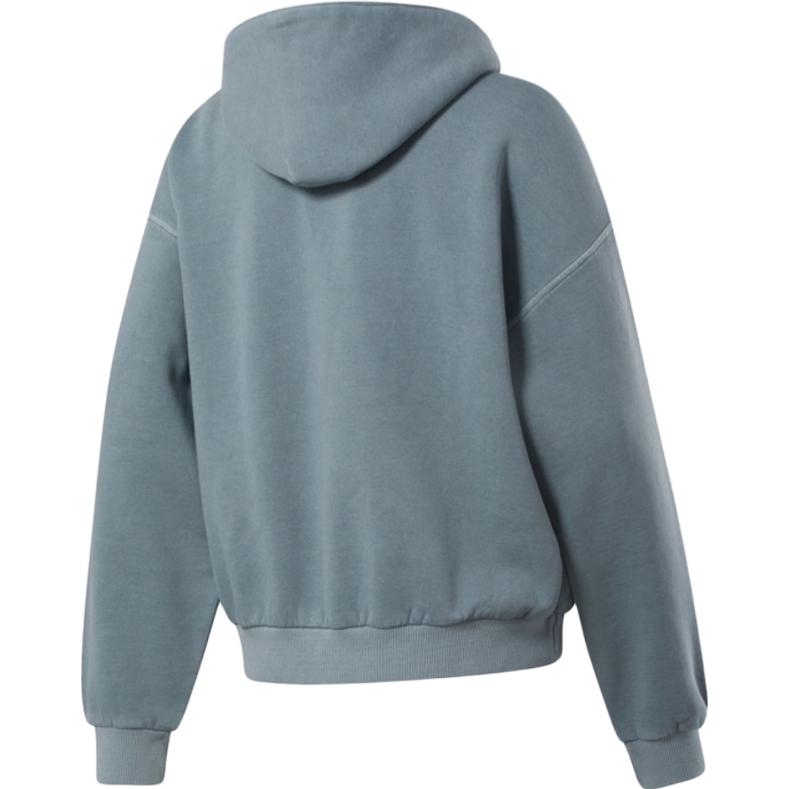 Reebok Solid Color Loose Fit Hooded Sports Sweatshirt Women sweatshirt Blue H41360